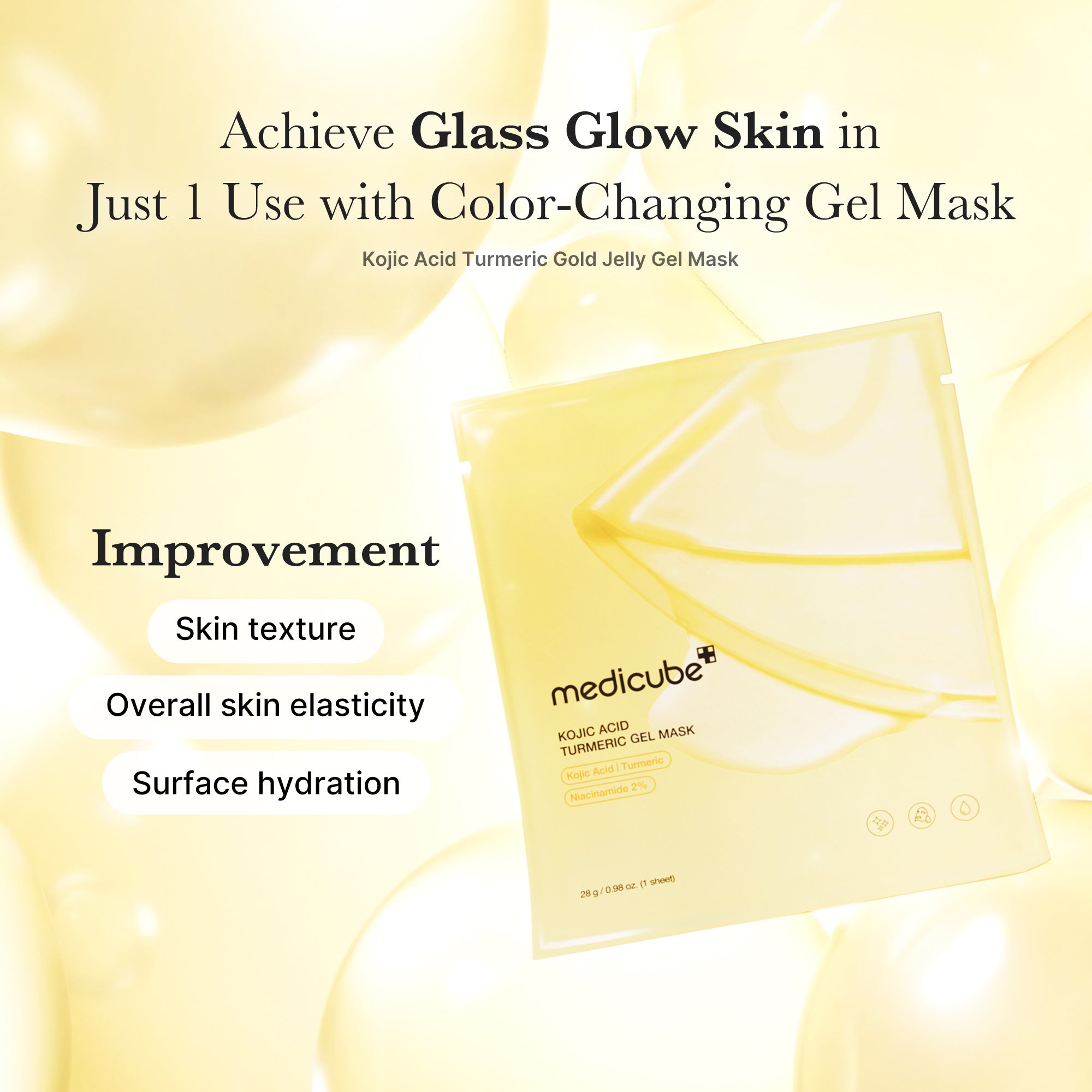[GIFT] Kojic Acid Turmeric Gold Jelly Gel Mask 1EA