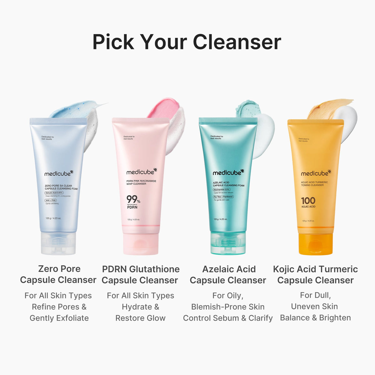 PDRN Pink Glutathione Capsule Foam Cleanser